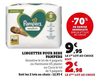 Pampers lingettes pour bebe