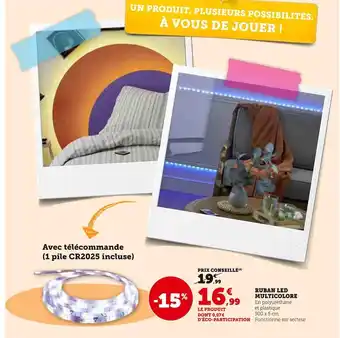 Super U Ruban led multicolore offre