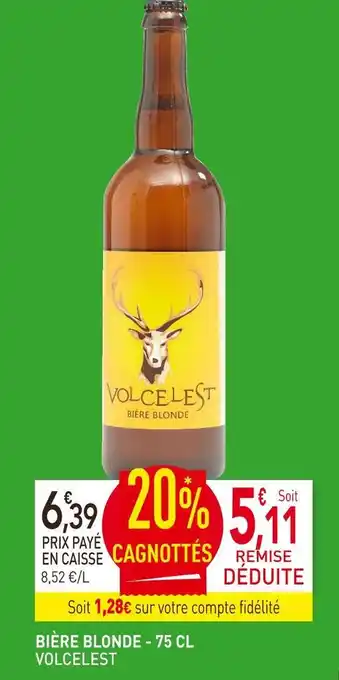 naturéO Volcelest bière blonde offre