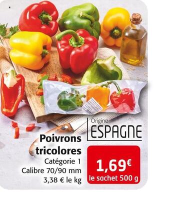 Colruyt Poivrons tricolores offre