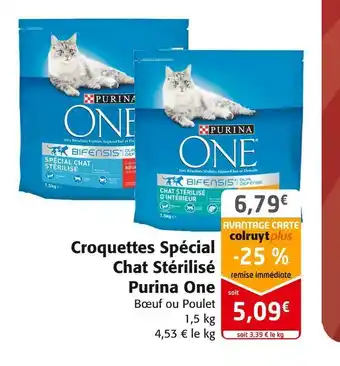 Colruyt Purina one croquettes spécial chat stérilisé offre