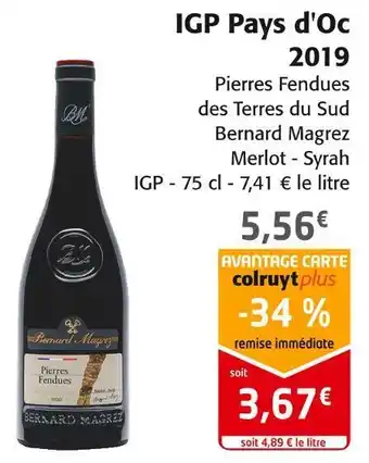 Colruyt Igp pays d'oc 2019 offre