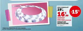 Hyper U Ruban led multicolore offre