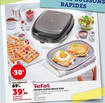 Tefal croque gaufre snack time