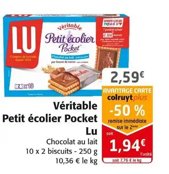 Lu véritable petit écolier pocket