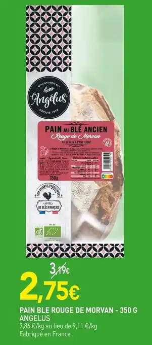 naturéO Angelus pain ble rouge de morvan offre