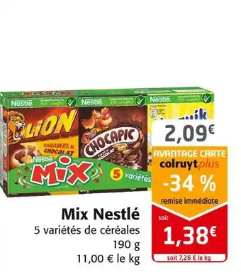 Colruyt Nestlé mix nestlé offre