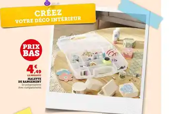 Hyper U Malette de rangement offre