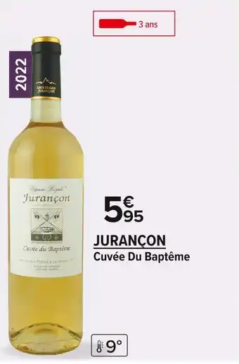 Carrefour Market Jurançon cuvée du baptême offre