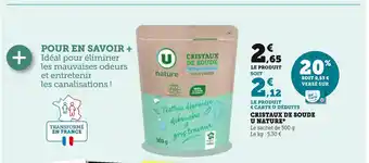 Super U U nature cristaux de soude * offre