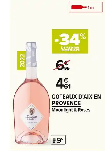Moonlight & roses coteaux d’aix en provence