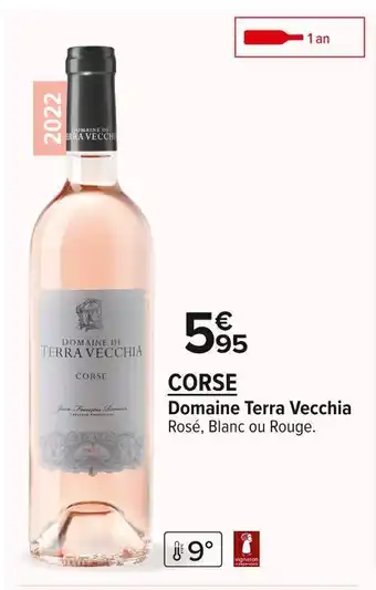 Carrefour Market Domaine terra vecchia corse offre