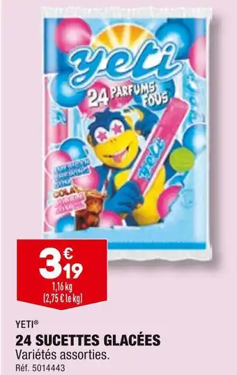 ALDI Yeti 24 sucettes glacées offre