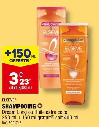 ALDI Elsève shampooing offre