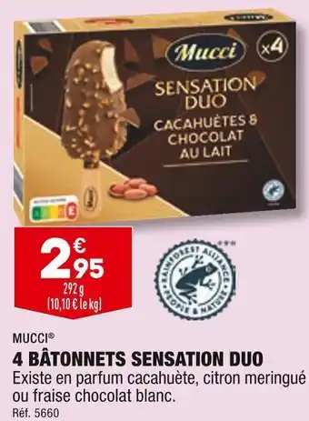 ALDI Mucci 4 bâtonnets sensation duo offre