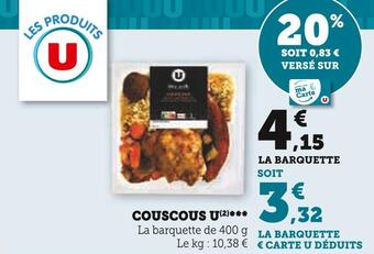 U Express U couscous offre