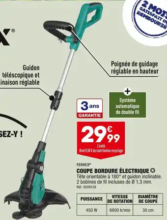Ferrex coupe bordure électrique