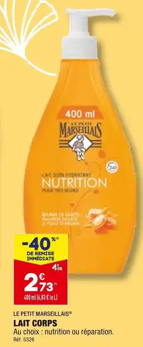 ALDI Le petit marseillais lait corps offre