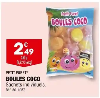 ALDI Petit furet boules coco offre