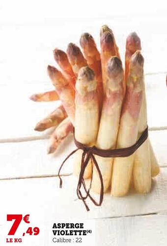 U Express Asperge violette offre