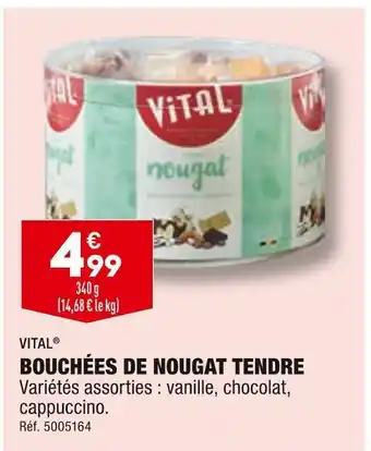 ALDI Vital bouchées de nougat tendre offre