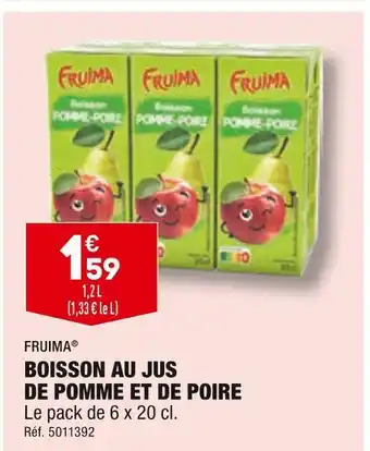 ALDI Fruima boisson au jus de pomme et de poire offre