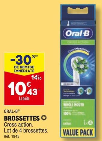 ALDI Oral-b brossettes offre