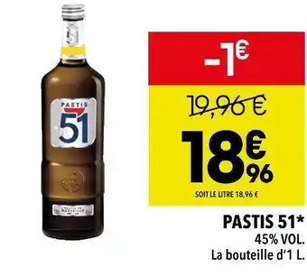 Supeco Pastis 51 pastis 51 offre