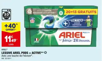 ALDI Ariel lessive pods + active** offre
