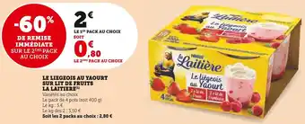 U Express La laitiere le liegeois au yaourt sur lit de fruits offre