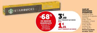 U Express Starbucks cafe by nespresso offre