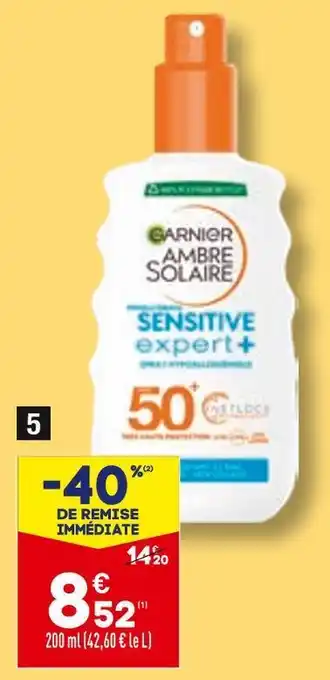 ALDI Garnier spray solaire offre
