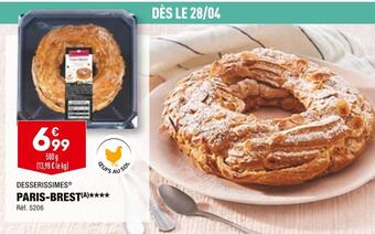 ALDI Desserissimes paris-brest offre