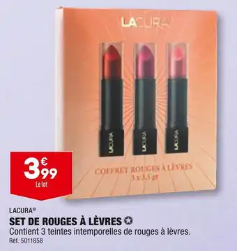 ALDI Lacura set de rouges à lèvres offre