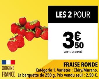 Supeco Fraise ronde offre