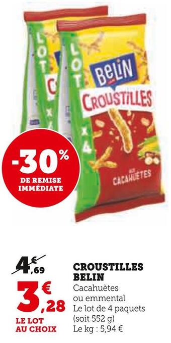 U Express Belin croustilles offre