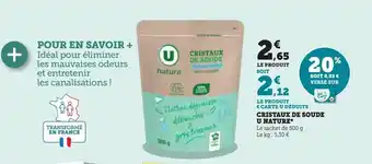 Super U Cristaux de soude u nature offre