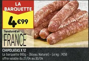Chipolatas x12