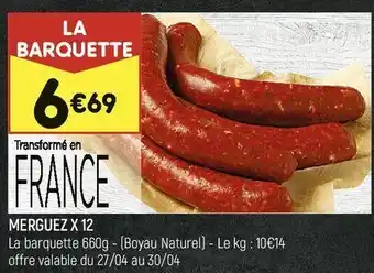 Leader Price Merguez x 12 offre