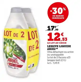 U Express Ariel lessive liquide* offre
