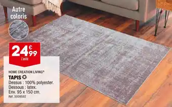 ALDI Home creation living tapis offre