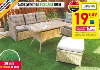 Décor Discount Gazon synthétique recyclable sienne offre