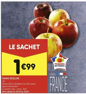 Leader Price Pomme bicolore offre