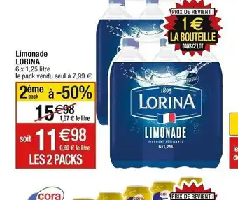 Cora x Carrefour Limonade LORINA offre