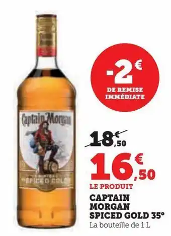 Hyper U Captain morgan spiced gold 35ª offre