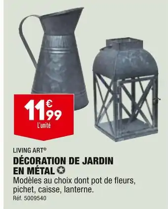 ALDI Living art décoration de jardin en métal offre