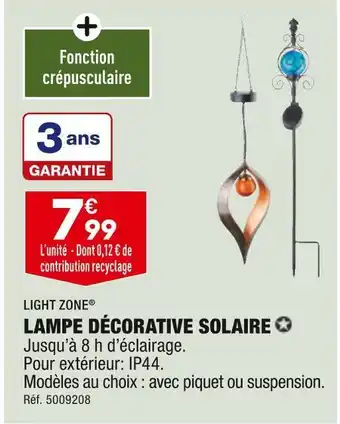 ALDI Light zone lampe décorative solaire offre