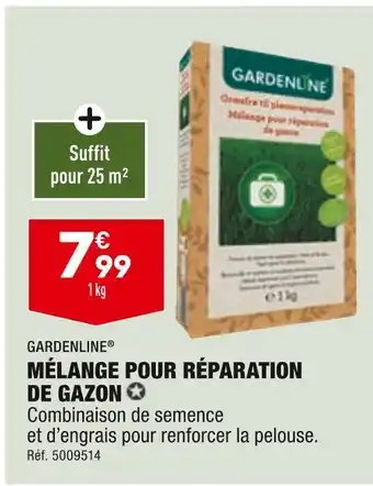 ALDI Gardenline mélange pour réparation de gazon offre