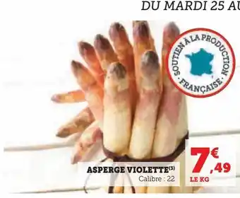 Hyper U Asperge violette offre