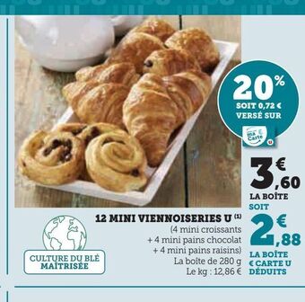 Hyper U 12 mini viennoiseries u offre